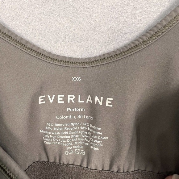 Everlane The Perform Cami Size XXS Sports Bra Camisole Taupe Athletic Crop Top - Picture 5 of 9